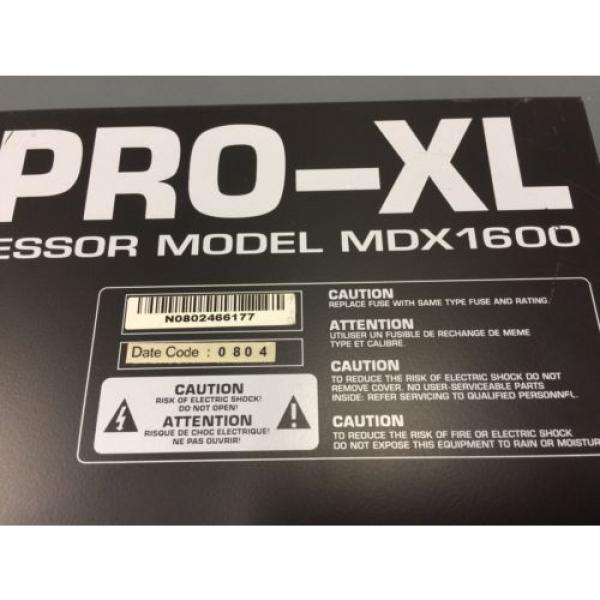 Behringer MDX1600 AUTOCOM PRO-XL | Two Channel Compressor/Limiter #4 image