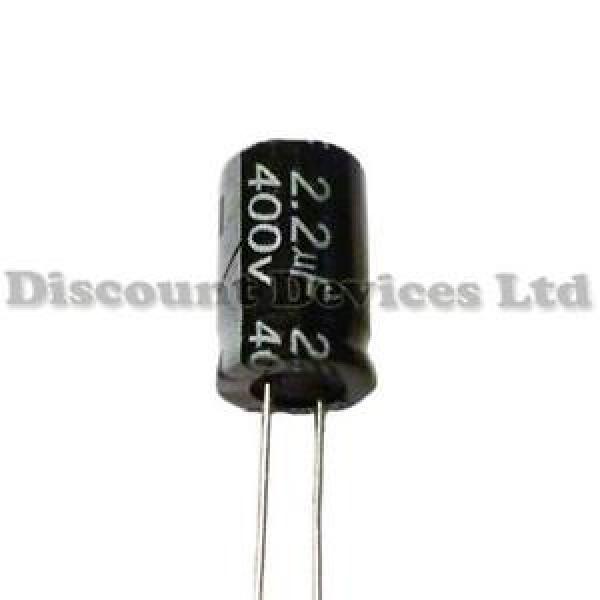 5x 2.2uF 400V Radial Electrolytic Capacitor 105C Pitch:3.5mm #1 image