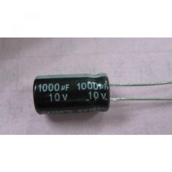 (10pcs) 10v 1000uf Electrolytic Capacitors - Radial Mount #2 image