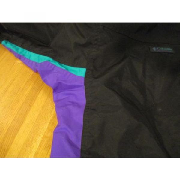 Vintage Columbia Bugaboo Ski Jacket Radial Sleeve Men&#039;s XL Black Teal Purple #3 image