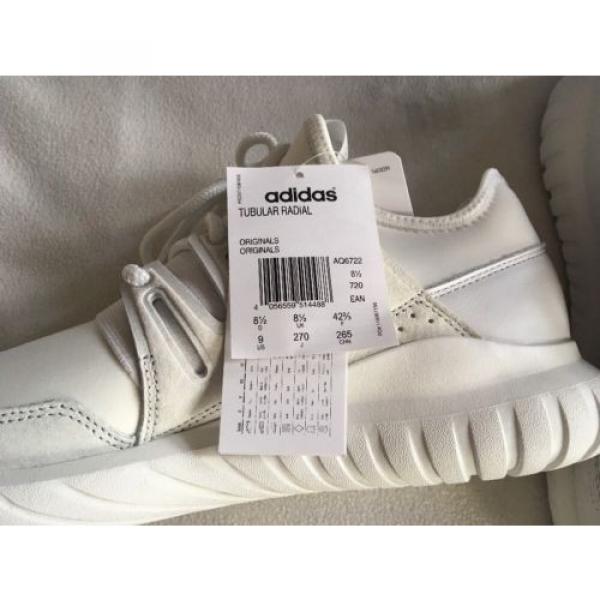 ADIDAS ORIGINALS TUBULAR RADIAL CRYWHT/CRYWHT/CRYWHT SIZE 8.5 #4 image