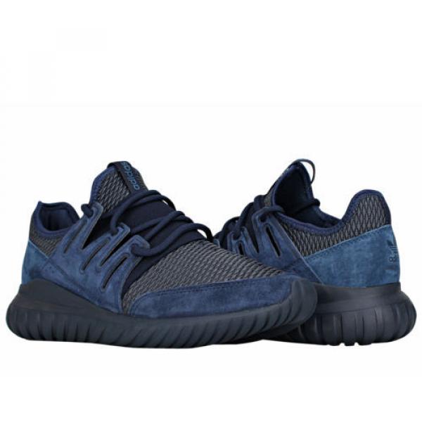 Adidas Originals Tubular Radial Collegiate Navy Men&#039;s Running Shoes S76722 #1 image