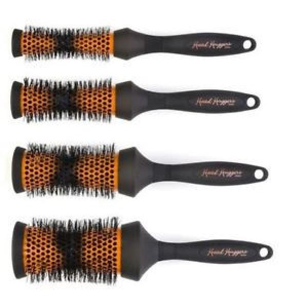 Denman HEAD HUGGER Set Hot Radial Curling, 4 Piece Brush SET &amp; DRAWSTRING BAG #1 image