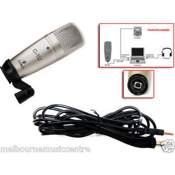 BEHRINGER USB CONDENSER MICROPHONE *w/USB Audio Interface &amp; Software Suite* NEW! #1 image