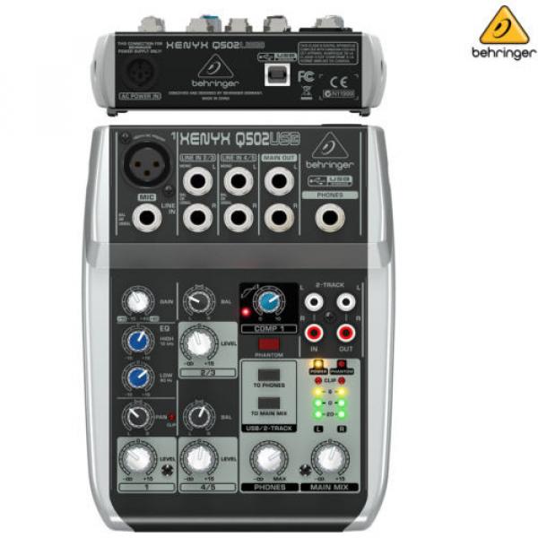 Behringer Xenyx Q502USB Analog Audio Interface Mixer EQ l USA Authorized Dealer #1 image