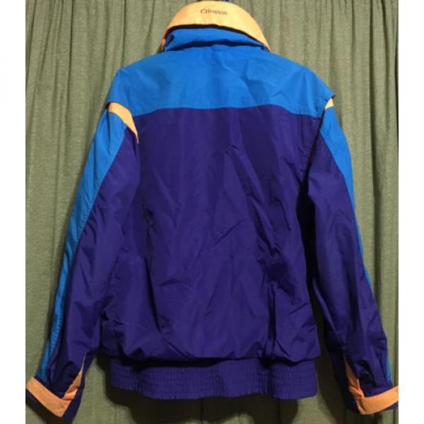 Columbia Men&#039;s M Purple/Blue VTG 80&#039;s 3in1 outer layer Windbreaker Radial w Hood #2 image