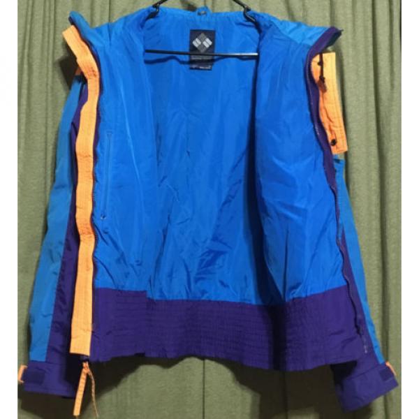 Columbia Men&#039;s M Purple/Blue VTG 80&#039;s 3in1 outer layer Windbreaker Radial w Hood #3 image