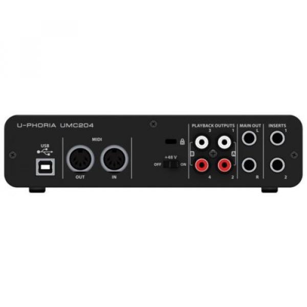 New BEHRINGER UMC204HD 24-Bit/192kHz USB audio interface Japan with Tracking #3 image