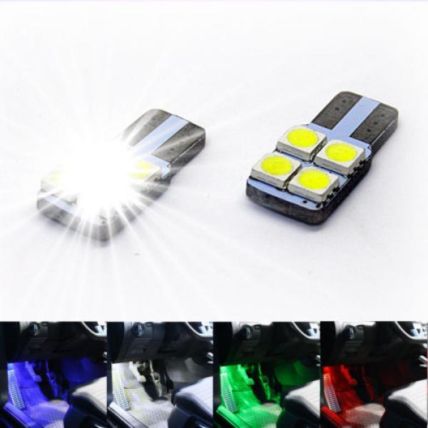 4x Radial Footwell lighting - LED SMD - AUDI SEAT SKODA VW white red blue green #1 image