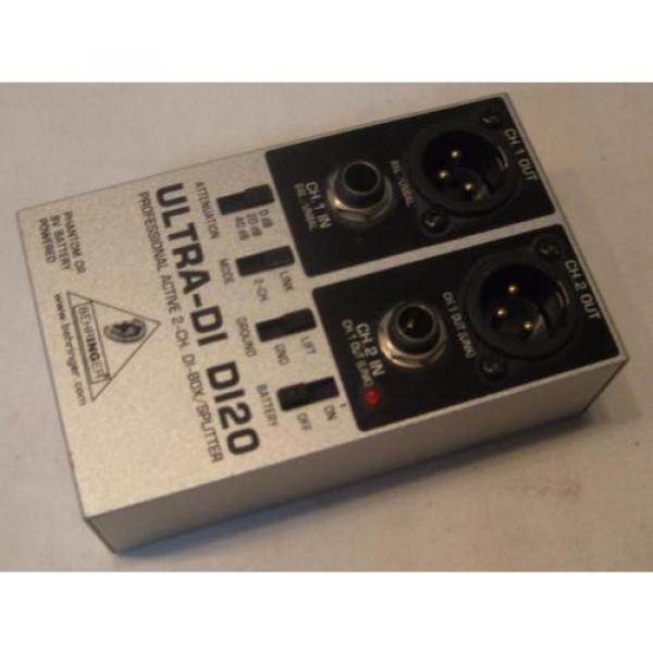 Behringer Ultra-Di DI20 Professional Active 2-Channel Di-Box/Splitter   FEE SHIP #2 image