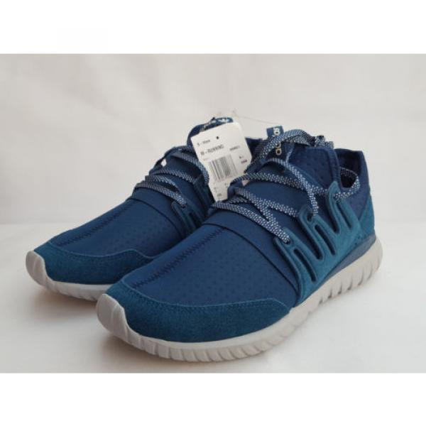 Adidas Originals Tubular Radial Blue Tech Steel/White (S80113) UK 8.5 FR 42.2/3 #6 image