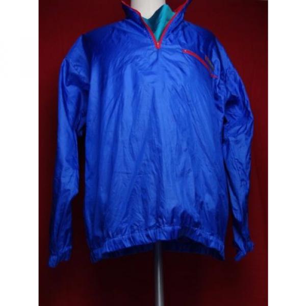 Men&#039;s Large Vintage Columbia Full Zip Windbreaker Hideaway Hood Radial Sleeve EC #1 image