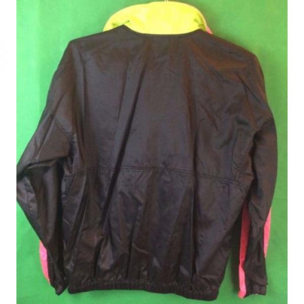 COLUMBIA VTG Womens Neon Radial Sleeve Nylon Windbreaker Jacket Sz Large #3 image