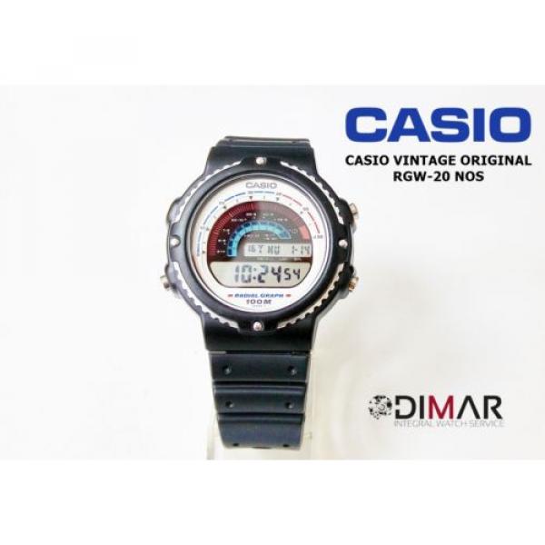 CASIO VINTAGE COLLETION RGW-20 NOS RADIAL GRAPH WR.100M #1 image