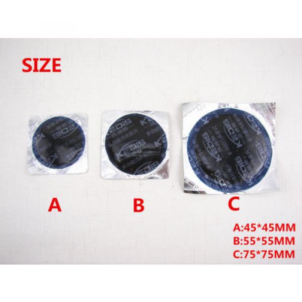 Motorcycle Car 45PCS Cold Patch Radial Tire Repair Round Tubeless Patch S/M/L #10 image