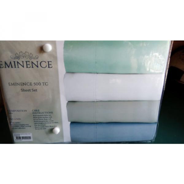 King bed sheet set 500 thread count Silver Pure Cotton &#034;Eminence&#034;  brand new #1 image