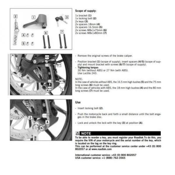 NEW OEM KTM RADIAL ROADLOK BOLTS TO BRAKE CALIPER 390 DUKE 2015 2016 90212932000 #3 image