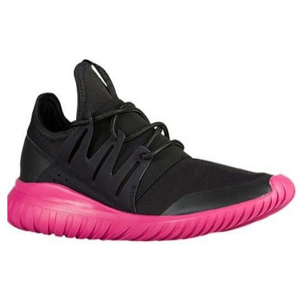 Adidas Premium Men Tubular Radial black core black eqt pink S75393 #1 image