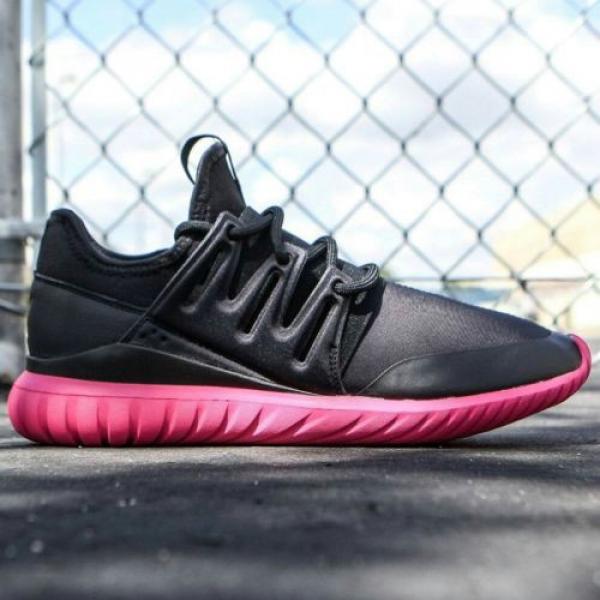 Adidas Premium Men Tubular Radial black core black eqt pink S75393 #2 image