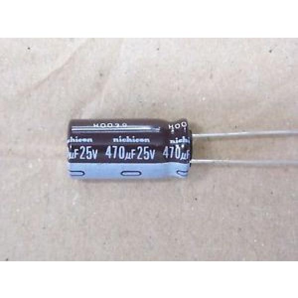 Lot x20 - Capacitor Condensateur 470µF 470uF 470MF 25V 105°c Radial Nichicon #1 image