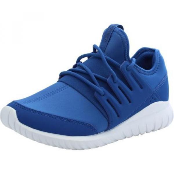 Adidas Originals Tubular Radial Youth Eqt Blue Neoprene Trainers #1 image