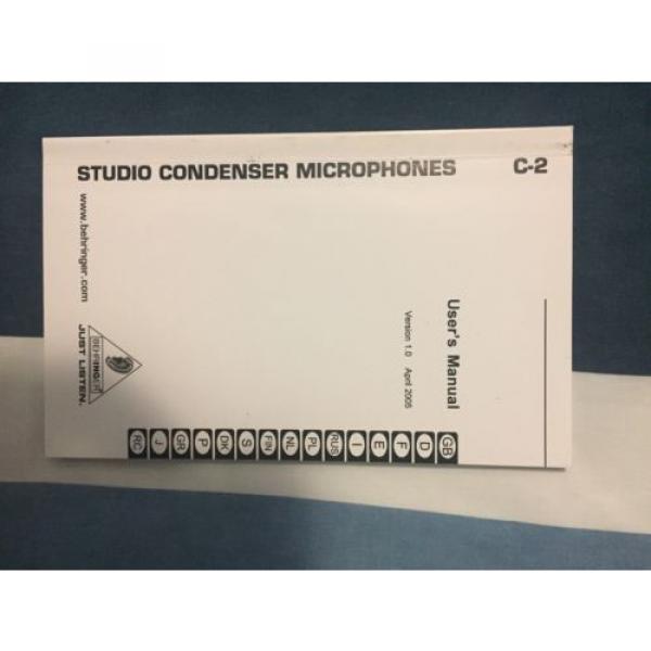 Behringer Studio Condenser Microphones C2 Matched Pair #4 image