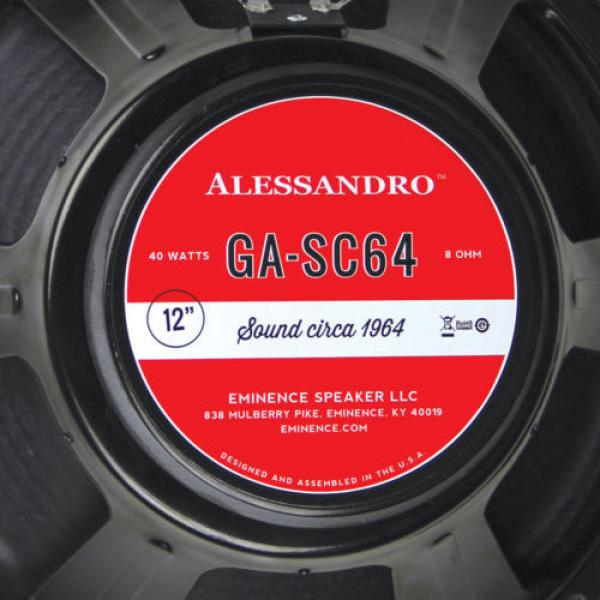 Eminence GA-SC64 George Alessandro Signature 12&#034; 8Ohm Replacemnt Guitar Speaker #6 image