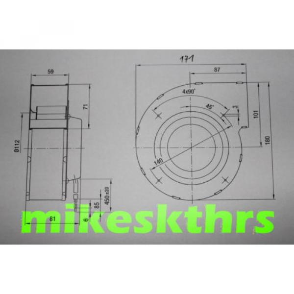 L 89-45*  Radiallüfter Ventilator Lüfter  24V 45W  G1G133-DE19-15 ebm Pabst #2 image