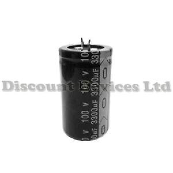 2x 3300uF 100V Radial Electrolytic Capacitor 105C #1 image