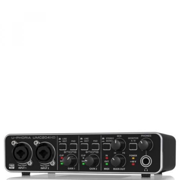 BEHRINGER U-PHORIA UMC204HD USB 2.0 Audio/MIDI Interface for recording #3 image