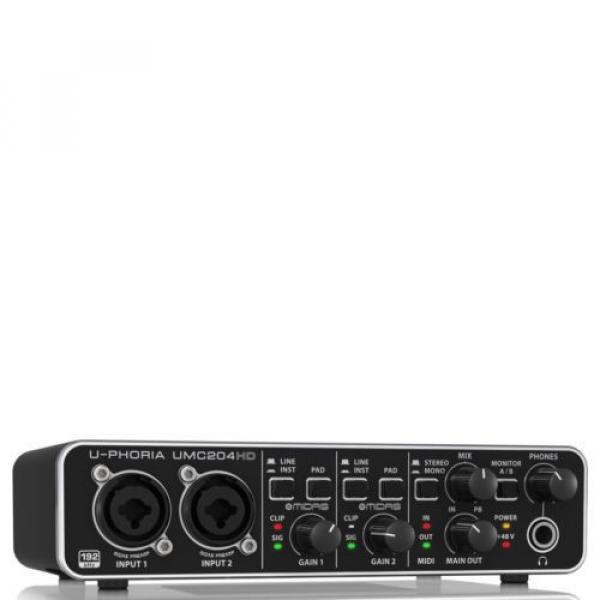 BEHRINGER U-PHORIA UMC204HD USB 2.0 Audio/MIDI Interface for recording #4 image