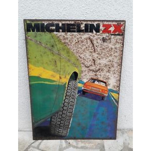 MICHELIN PLAQUE TOLE  PUB ANCIENNE  ZX RADIAL #1 image