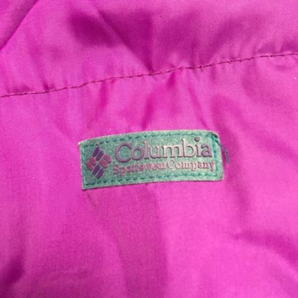 Vintage Columbia Radial Sleeve Reversible Purple Teal Womens Puffy Jacket Sz L #3 image