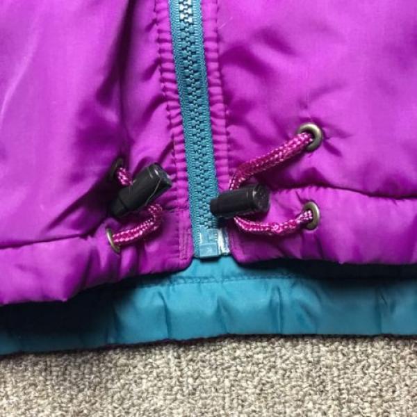 Vintage Columbia Radial Sleeve Reversible Purple Teal Womens Puffy Jacket Sz L #5 image