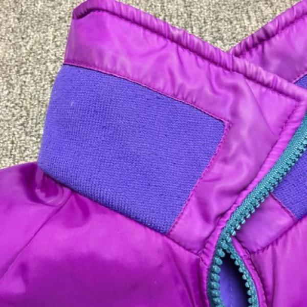 Vintage Columbia Radial Sleeve Reversible Purple Teal Womens Puffy Jacket Sz L #6 image