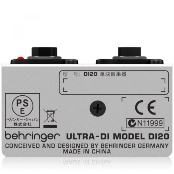 Behringer DI20 Ultra-DI 2 Channel DI Box/Splitter #3 image