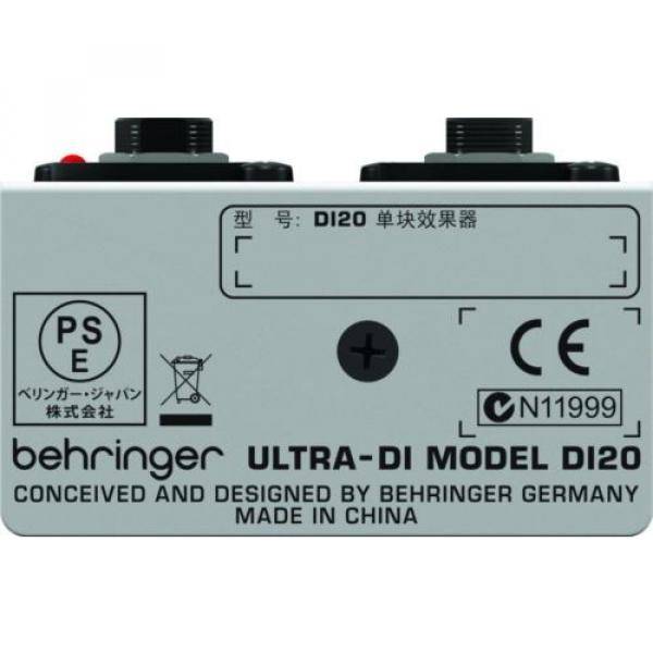 Behringer DI20 Ultra-DI 2 Channel DI Box/Splitter #7 image