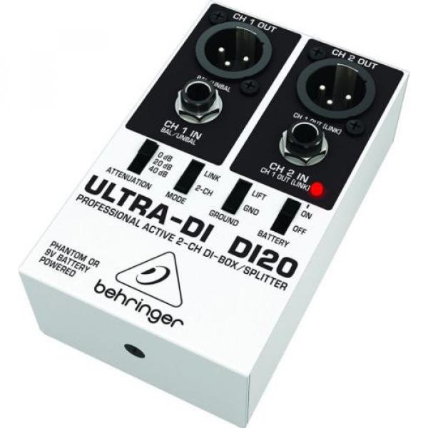 Behringer DI20 Ultra-DI 2 Channel DI Box/Splitter #8 image