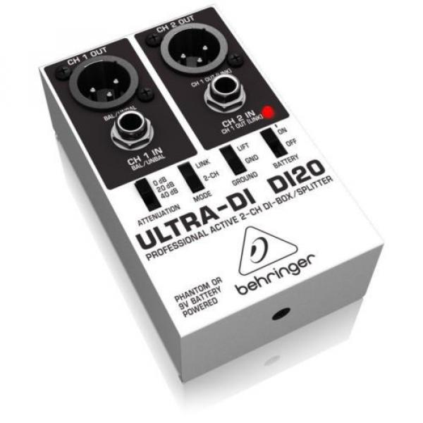 Behringer DI20 Ultra-DI 2 Channel DI Box/Splitter #10 image