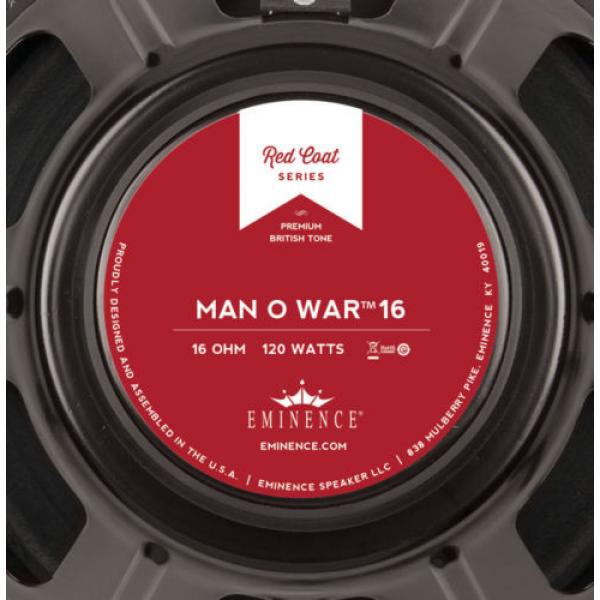 Eminence Man O War 12&#034; Guitar Speaker Red Coat 16 ohm 120W RMS 101dB Replacemnt #5 image