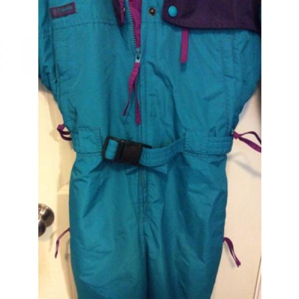 womens size S Columbia radial sleeve snowsuit with hood one piece EUC Vintage? #7 image