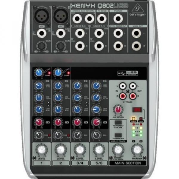 Behringer Xenyx Q802USB 8-Input Mic/Line Mixer w/ USB #1 image