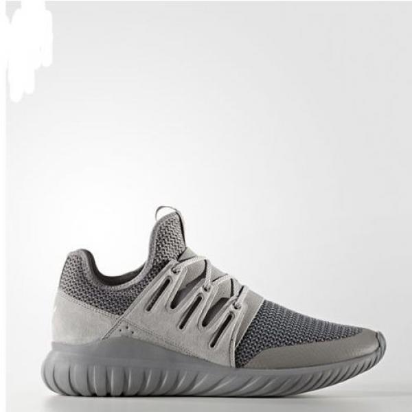 Women Originals S76718 Adidas Radial Tubular Running shoes gray white #5 image