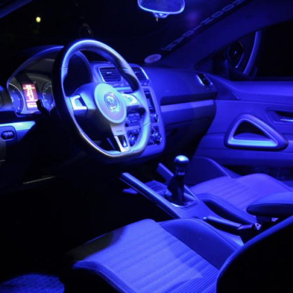 2x T10 LED SMD radial - Socket Interior Lighting Interior W5W white blue #3 image