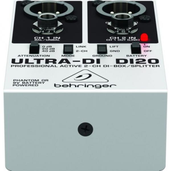 Behringer DI20 Ultra-DI 2 Channel DI Box/Splitter #6 image