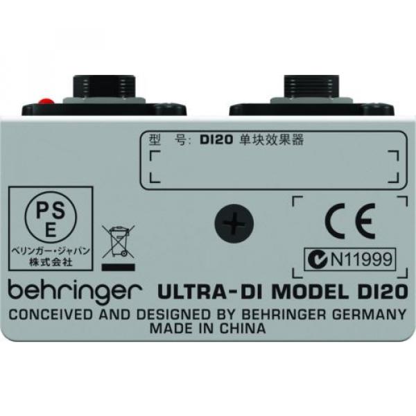 Behringer DI20 Ultra-DI 2 Channel DI Box/Splitter #8 image