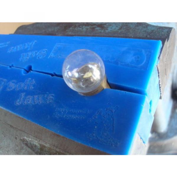 Blue Radial Pocket, Urethane, Bench Vise Soft Jaws w/ Magnetic Retention 5-1/2&#034; #2 image