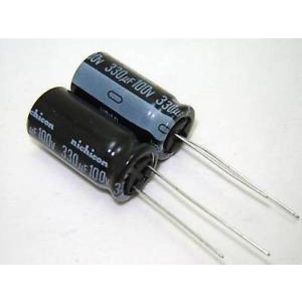 2 - Nichicon 330uf 100v Radial Capacitors #1 image