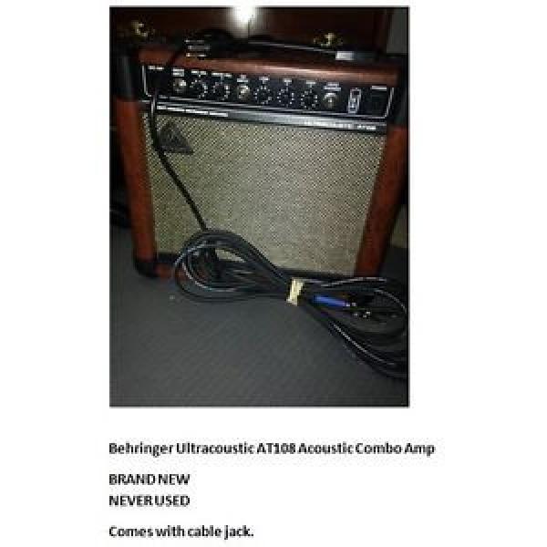 Behringer Ultracoustic AT108 Acoustic Combo Amp + Cord &amp; Warranty until 12/18 #1 image