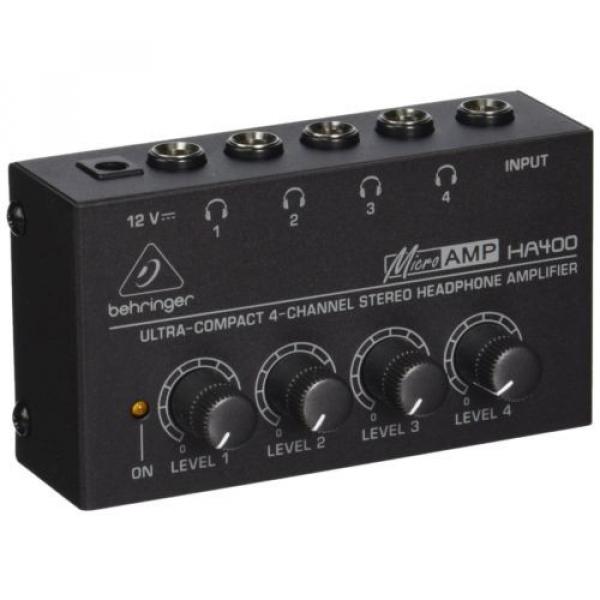 Behringer HA400 Microamp 4 Channel Stereo Headphone Amplifier #1 image